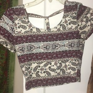 Paisley crop top